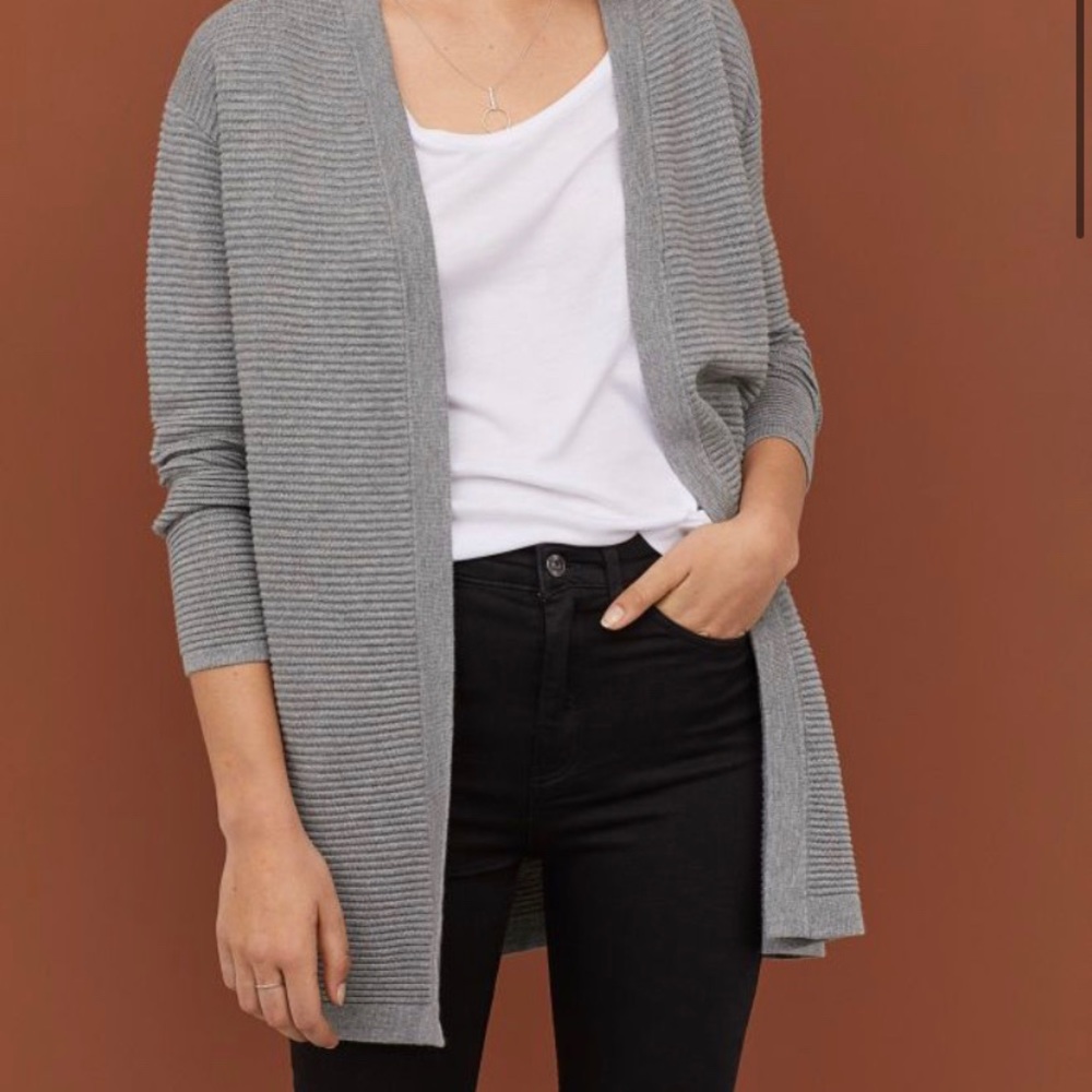 H&M textures knit cardigan